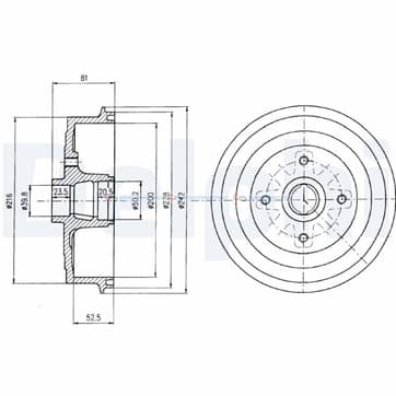 Bromstrumma 53 4 Ø-242mm från Autofrance