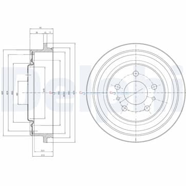 Bromstrumma 53 5 Ø-278mm från Autofrance