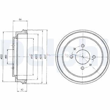 Bromstrumma 42 4 Ø-241mm från Autofrance