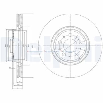 Bromsskiva ytterø-320mm från Autofrance