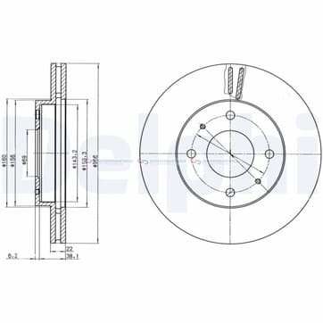Bromsskiva ytterø-266mm från Autofrance
