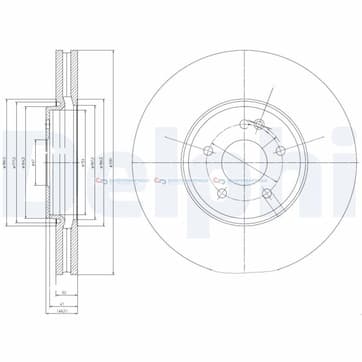 Bromsskiva ytterø-330mm från Autofrance