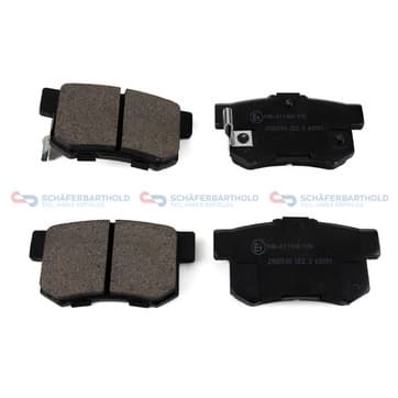 Bromsbeläggssats, Bakaxel — Bakaxel från Autofrance