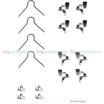 Tillbehörssats, bromsbelägg från Autofrance