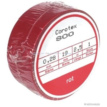 Isoleringstejp 19mmx 2,5m röd från Autofrance
