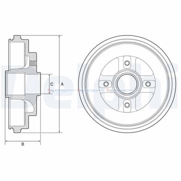 Bromstrumma 37 4 Ø-232mm från Autofrance