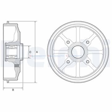 Bromstrumma 46 4 Ø-239mm från Autofrance