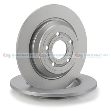 Bromsskiva, Bakaxel — Bakaxel från Autofrance