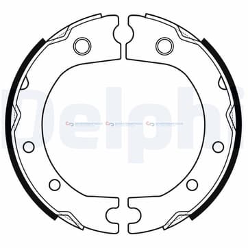 Bromsbandssats, parkeringsbroms 36mm från Autofrance