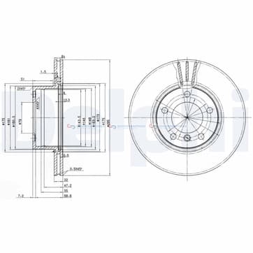 Bromsskiva ytterø-296mm från Autofrance