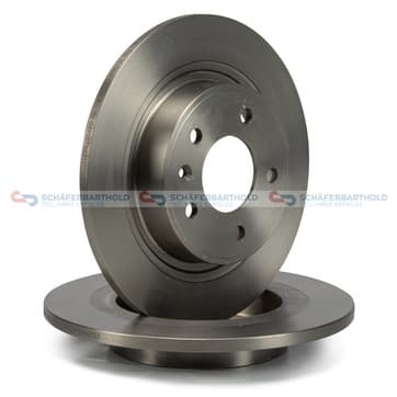 Bromsskiva, Bakaxel — Bakaxel från Autofrance