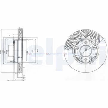 Bromsskiva ytterø-330mm från Autofrance