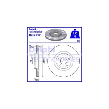 Bromsskiva, Framaxel — Framaxel från Autofrance