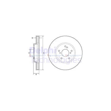 Bromsskiva, Framaxel från Autofrance