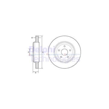 Bromsskiva, Bakaxel från Autofrance