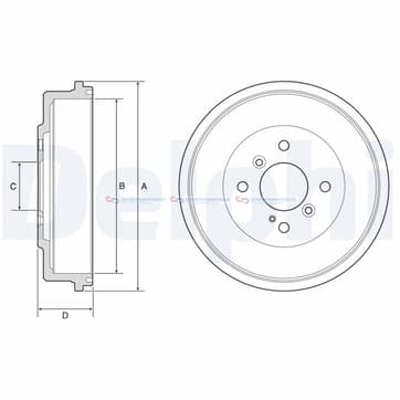 Bromstrumma 50 4 Ø-273mm från Autofrance