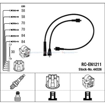 Tändkabelsats 7 från Autofrance