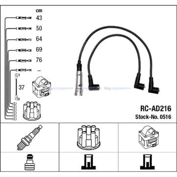 Tändkabelsats 6 från Autofrance