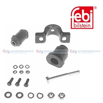 Monterings- och bultsats, styr-/släparm, Framaxel vänster — Framaxel vänster från Autofrance
