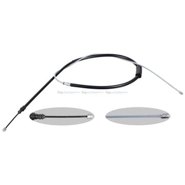 Handbromsvajer, Vänster bak, Höger bak — vänster bak, till höger bak från Autofrance