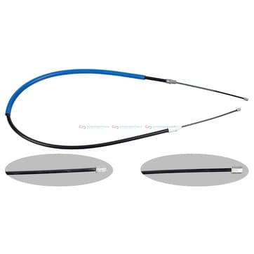 Handbromsvajer, Vänster bak, Höger bak — vänster bak, till höger bak från Autofrance