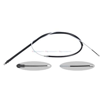 Handbromsvajer, Vänster bak, Höger bak — vänster bak, till höger bak från Autofrance