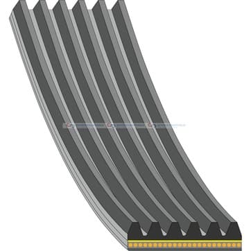 Flerspårsrem 6 2220mm från Autofrance