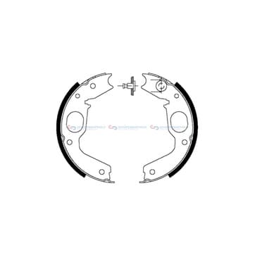 Bromsbandssats, parkeringsbroms 40,2 Ø-196,2mm från Autofrance