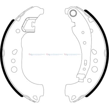 Bromsbackar - Renault Twingo III, Bak från Autofrance