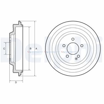 Bromstrumma 37 5 Ø-290mm från Autofrance