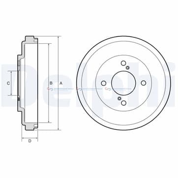 Bromstrumma 32 4 Ø-236mm från Autofrance
