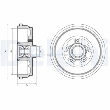 Bromstrumma 51 5 Ø-272mm från Autofrance