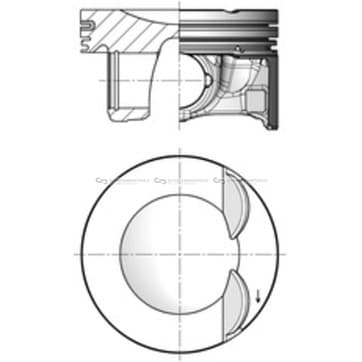Kolv 82,51mm från Autofrance