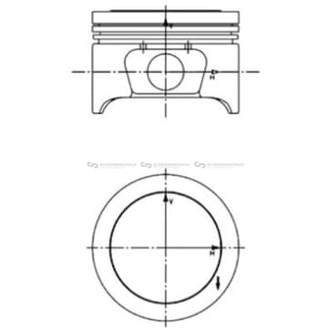 Kolv 78,51mm från Autofrance