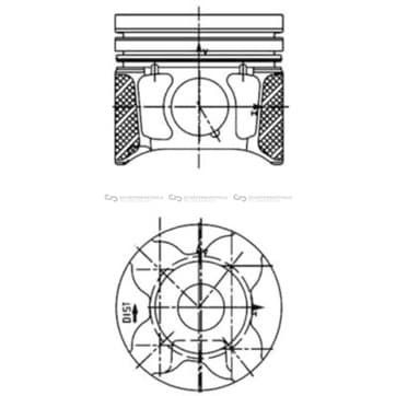 Kolv 75mm från Autofrance