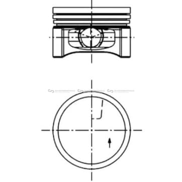 Kolv 69mm från Autofrance