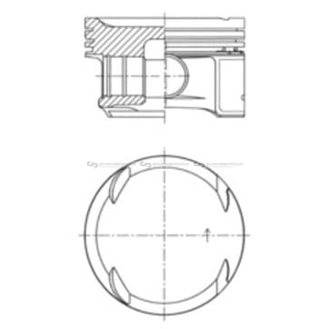 Kolv 82mm från Autofrance