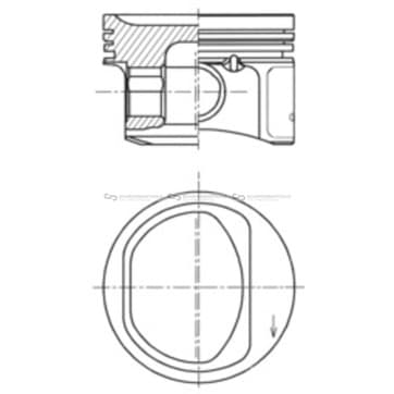 Kolv 71,2mm från Autofrance