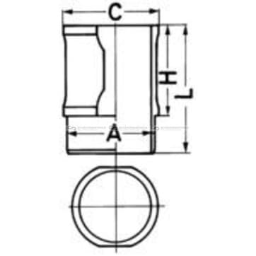 Cylinder, Liner 84mm från Autofrance