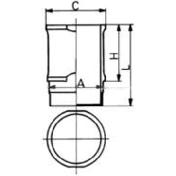 Cylinder, Liner 76mm från Autofrance