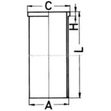 Cylinder, Liner 94,4mm från Autofrance