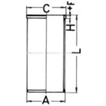 Cylinder, Liner 93mm från Autofrance