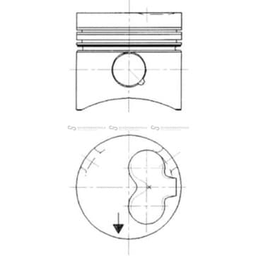 Kolv 77,51mm från Autofrance