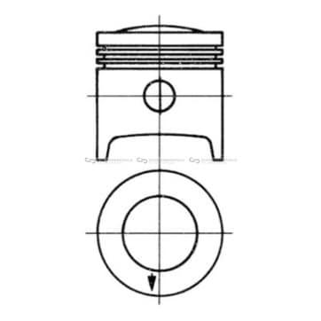 Kolv 77mm från Autofrance