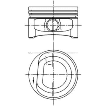 Kolv 77,01mm från Autofrance