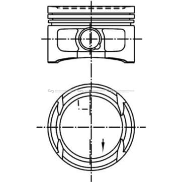 Kolv 77,01mm från Autofrance
