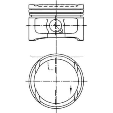Kolv 77,01mm från Autofrance