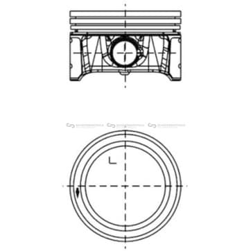 Kolv 77,01mm från Autofrance