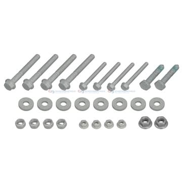 Monterings- och bultsats, styr-/släparm, Framaxel vänster — Framaxel vänster från Autofrance