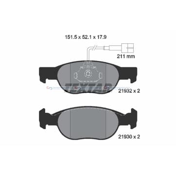 Bromsbeläggssats, Framaxel — Framaxel från Autofrance